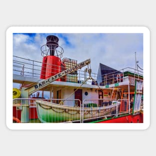 HMS Lightship. Mann Island, Liverpool Sticker